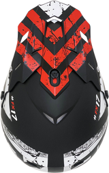 FX-17Y Helmet - Attack - Matte Black/Red - Medium