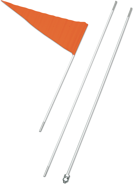 Flag and Pole - 8\' White Pole - 5 Pack