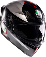 K1 S Helmet - Lap - Matte Black/Gray/Red - 2XL