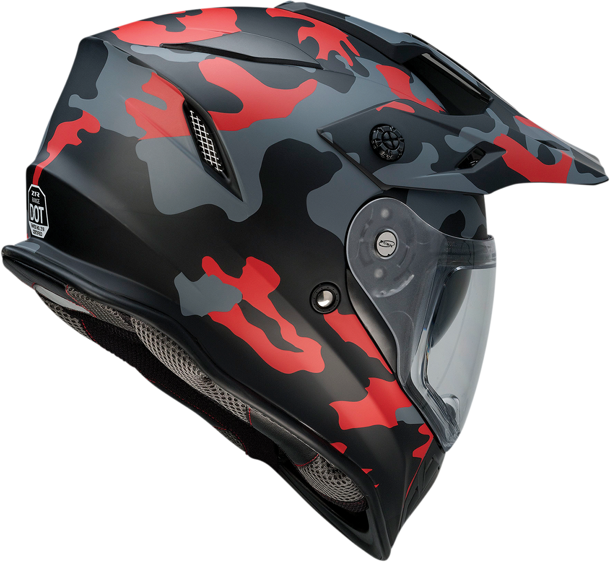 Range Helmet - Camo - Red - 2XL