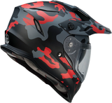 Range Helmet - Camo - Red - 2XL