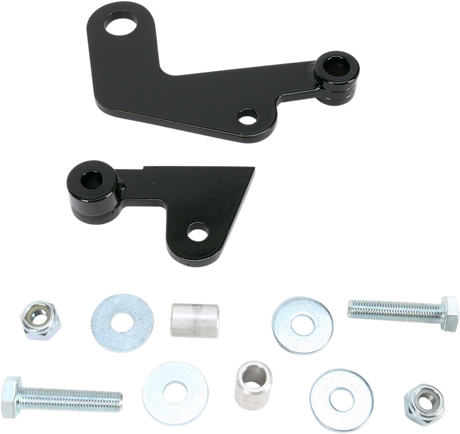 Rear Shock Drop Bracket Lowering Kit - Black - Lowers 1.50\" - \'07-\'09 VT750C2 2004 - 2009