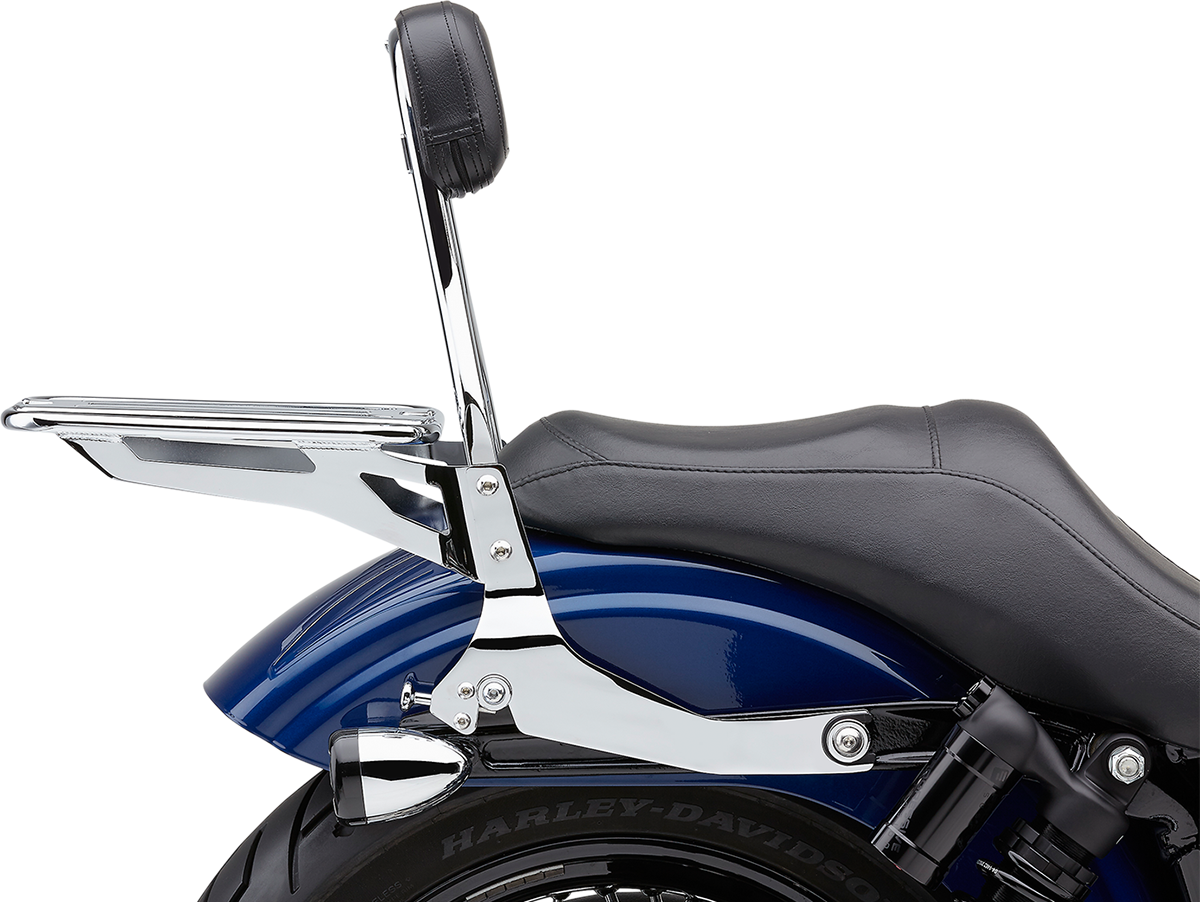 Backrest Kit - 14\" - Chrome - Dyna 2006 - 2017