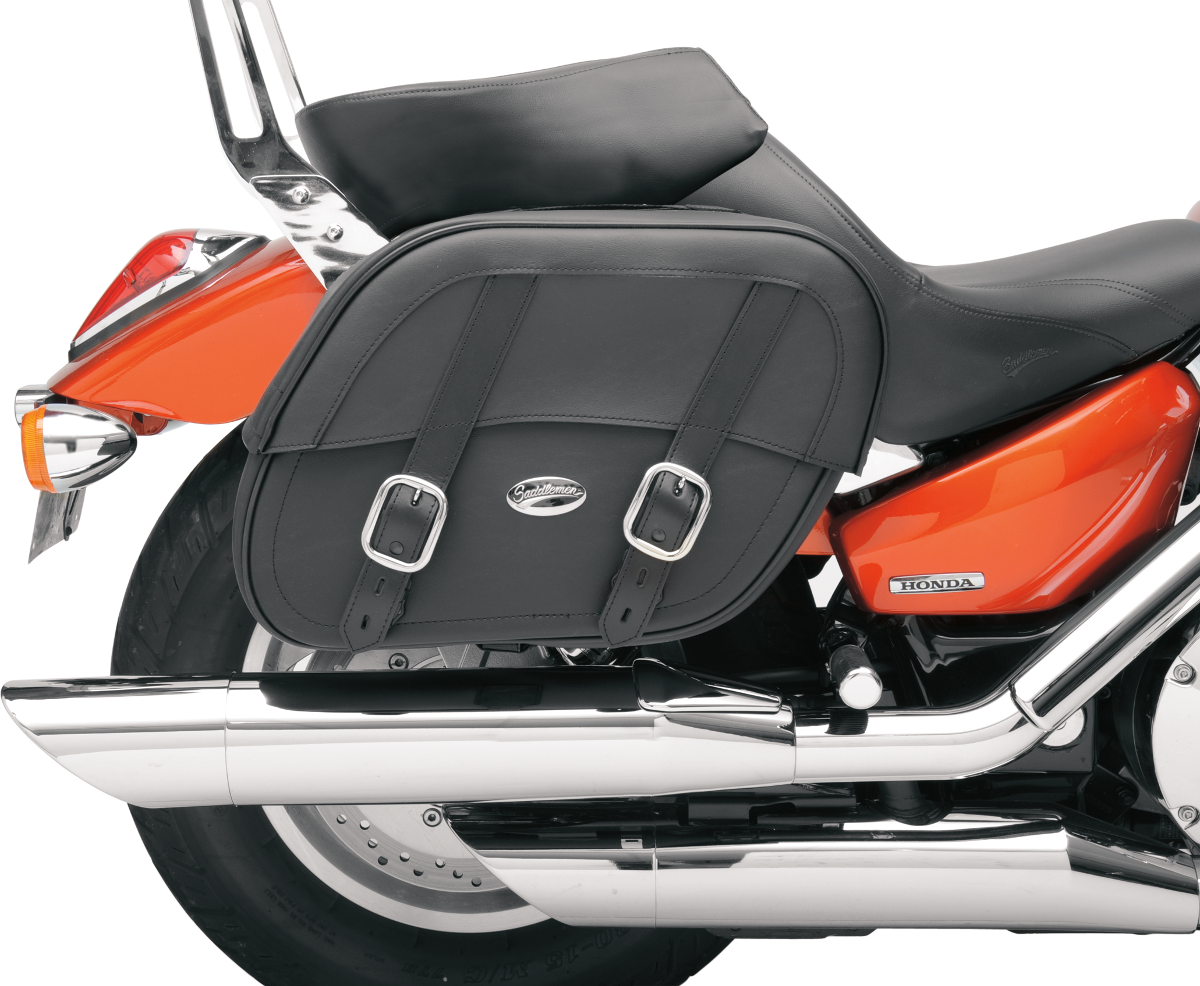 Drifter Saddlebags with Shock Cutaway - Black