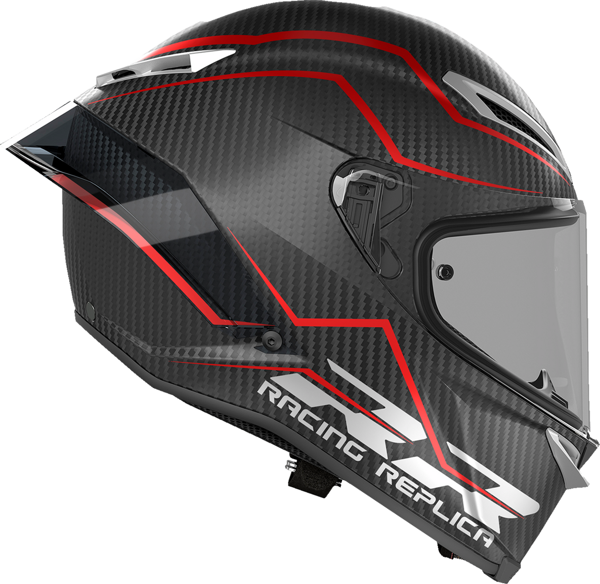 Pista GP RR Helmet - Intrepido - Matte Carbon/Black/Red - Small