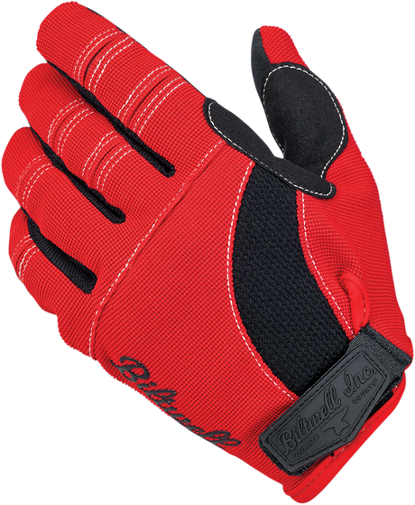 Moto Gloves - Red/Black/White - XS