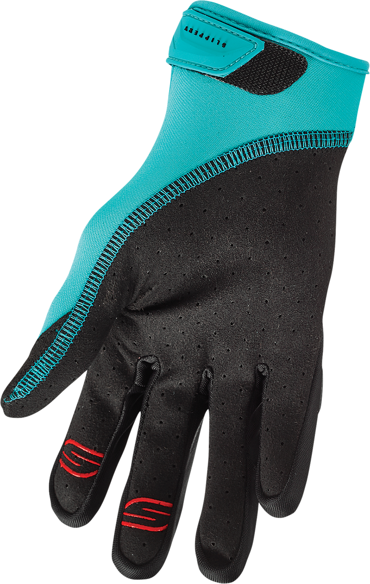 Circuit Gloves - Black/Aqua - XS