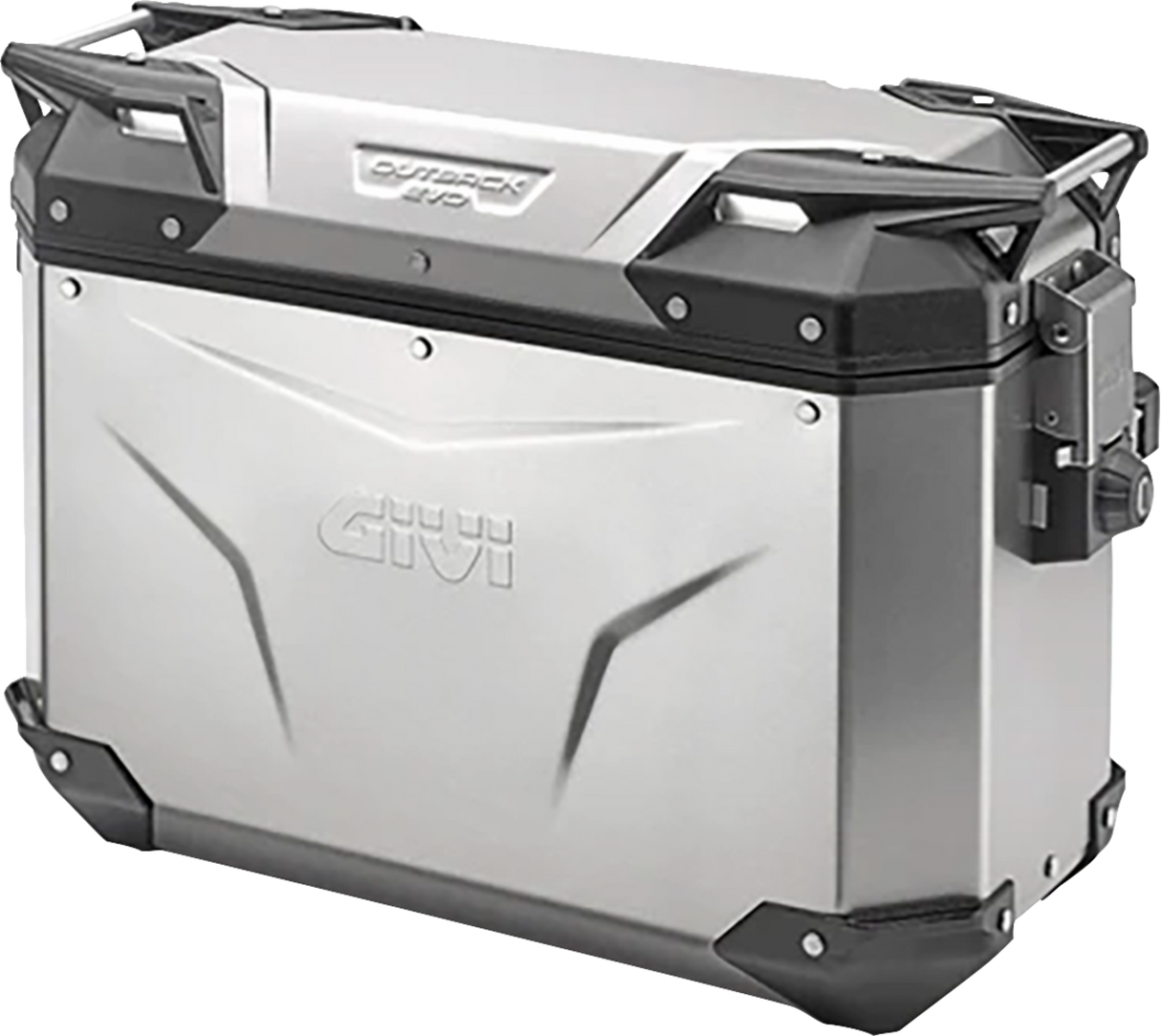 Outback Evo Side Case - Right - 37 Liter - Silver