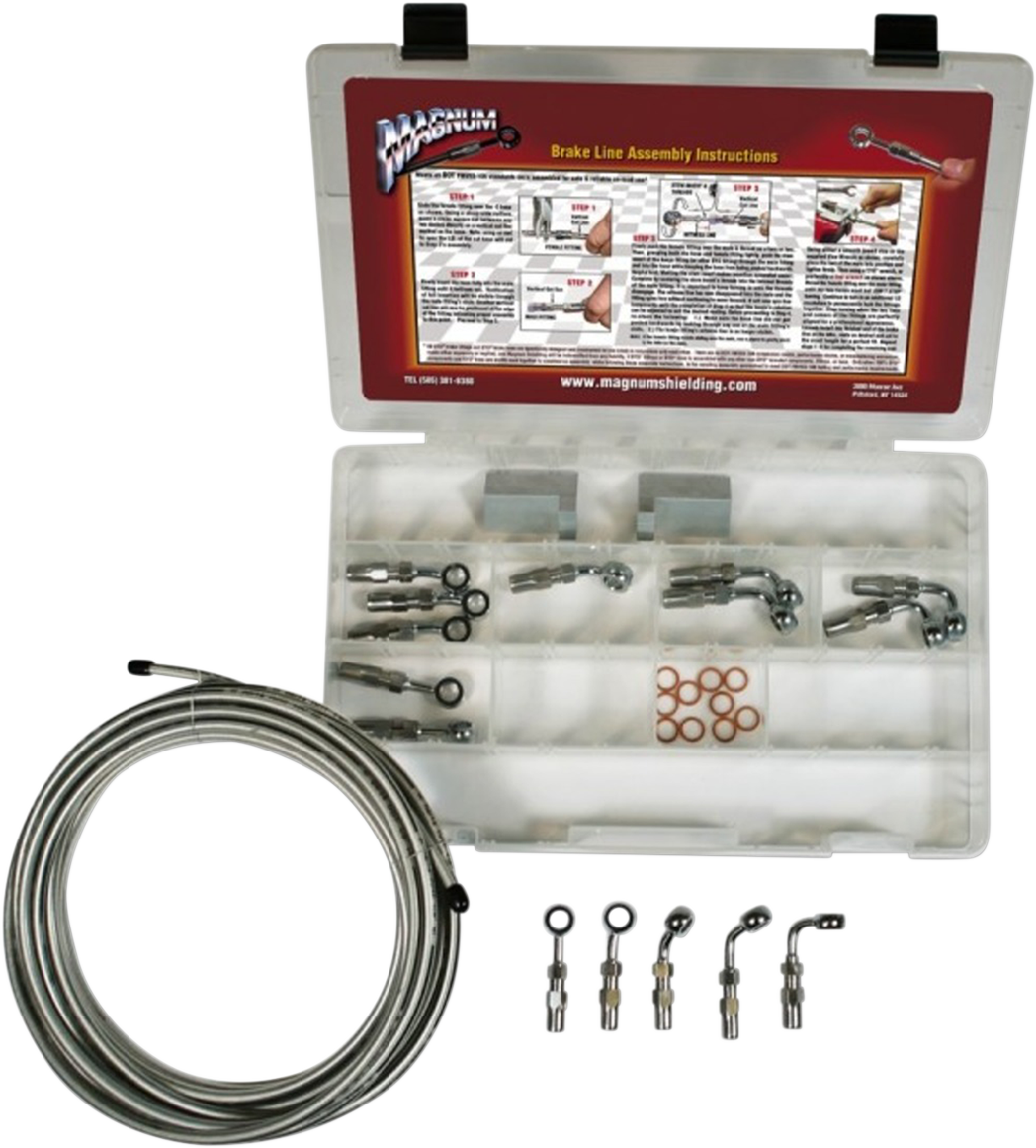 BYO Brake Line Basic Builder Kit - Chrome