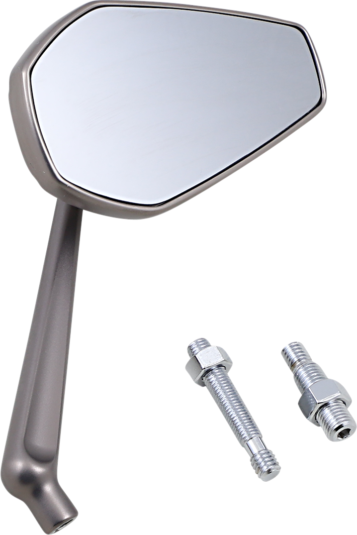 Mirror - Mini Stocker - Side View - Oval - Titanium - Right