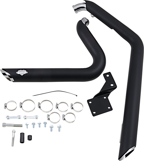 Shortshots Staggered Exhaust System - Matte Black Ceramic 1986 - 2011