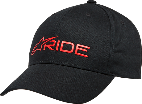 Ride 3.0 Hat - Black/Red - One Size