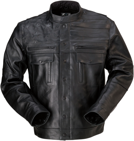 Deagle Leather Jacket - Black - 4XL