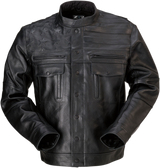 Deagle Leather Jacket - Black - Small