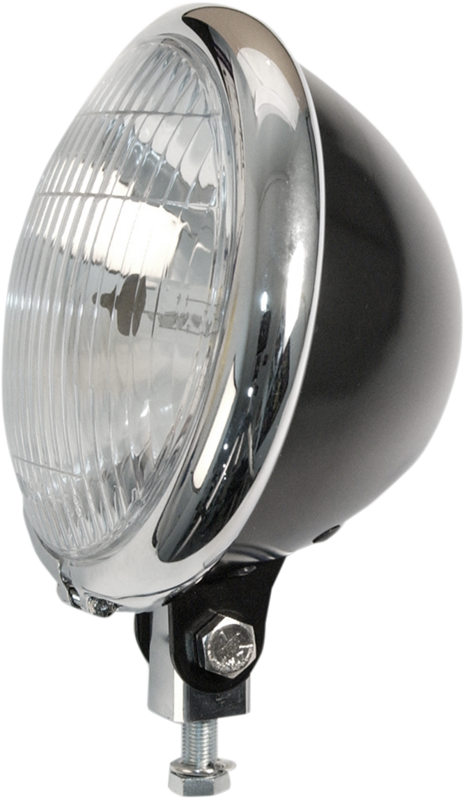 5 3/4\" Headlight Assembly - Black/Chrome