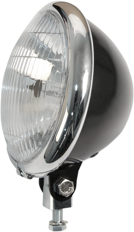 5 3/4\" Headlight Assembly - Black/Chrome