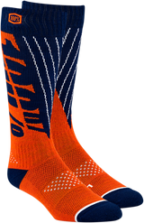 Torque Comfort Moto Socks - Navy/Orange - Small/Medium