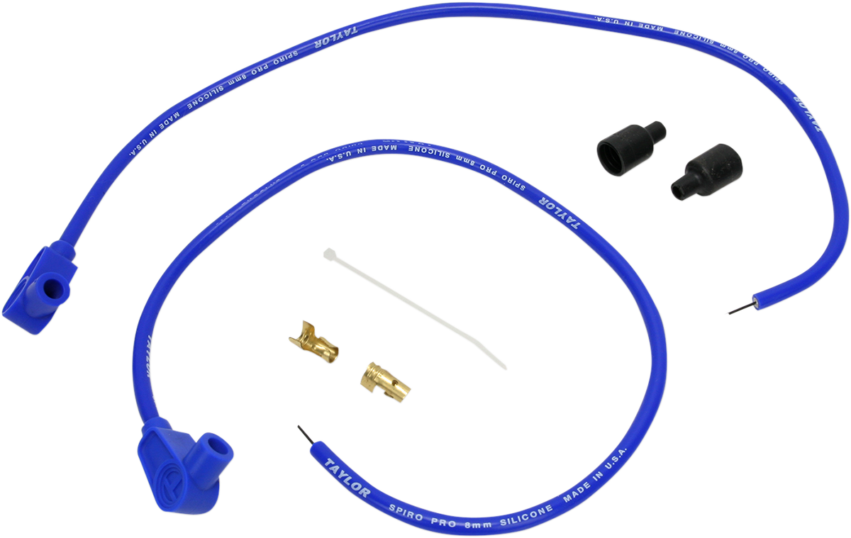 Universal Spark Plug Wire Kit - 90 degree - Blue