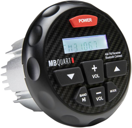 Powered Bluetooth® AM/FM Gauge Mount Radio - 180 Watt