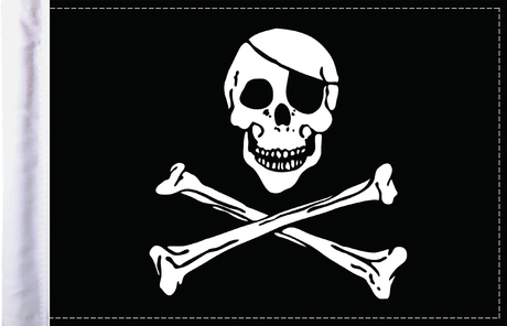 Jolly Roger Flag - 6\" x 9\"