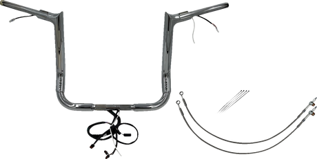 Handlebar Kit - Pointed Top - 14\" - Chrome 2014 - 2015