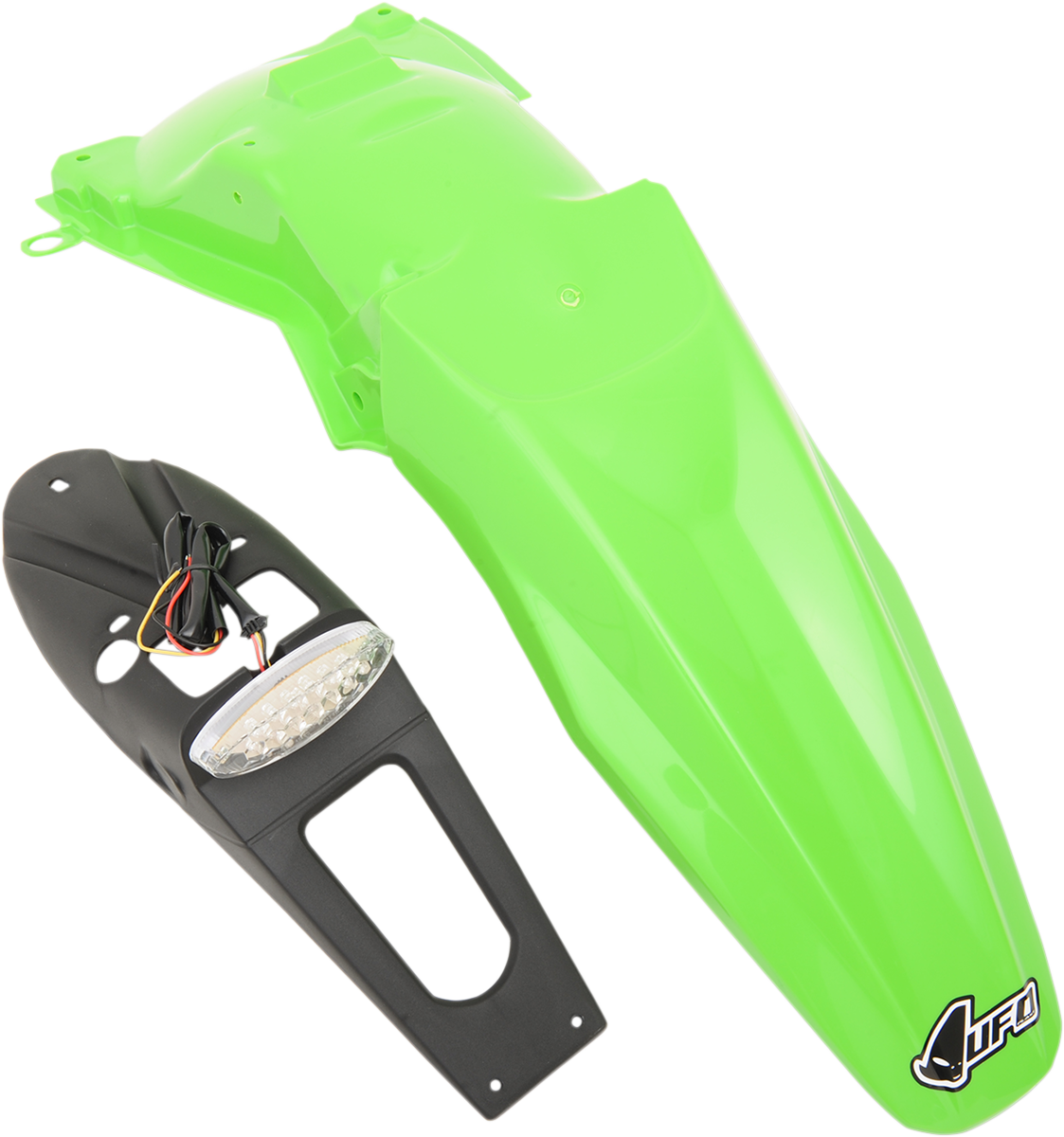 Enduro Rear Fender - with Light - Green 2007 - 2020