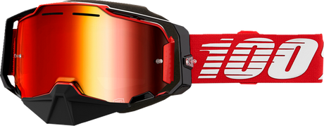 Armega Snow Goggle - Red - Red Mirror