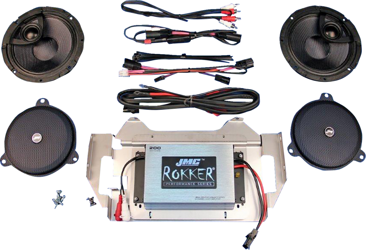 200 W 2-Channel Amplifier/Speaker Kit - \'14-\'23 FLHX/FLHTK/FLHCUTG 2014 - 2023