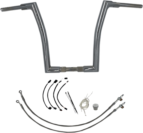 Handlebar Kit - Flat Top - 16\" - Chrome 2018 - 2020