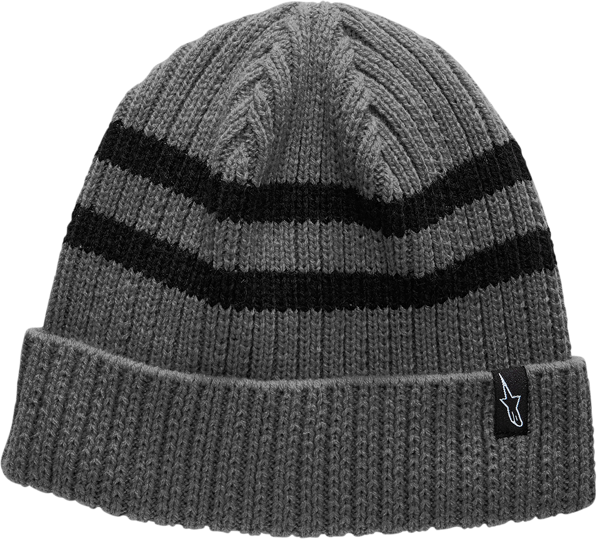 Roller Beanie - Heather Charcoal/Black - One Size