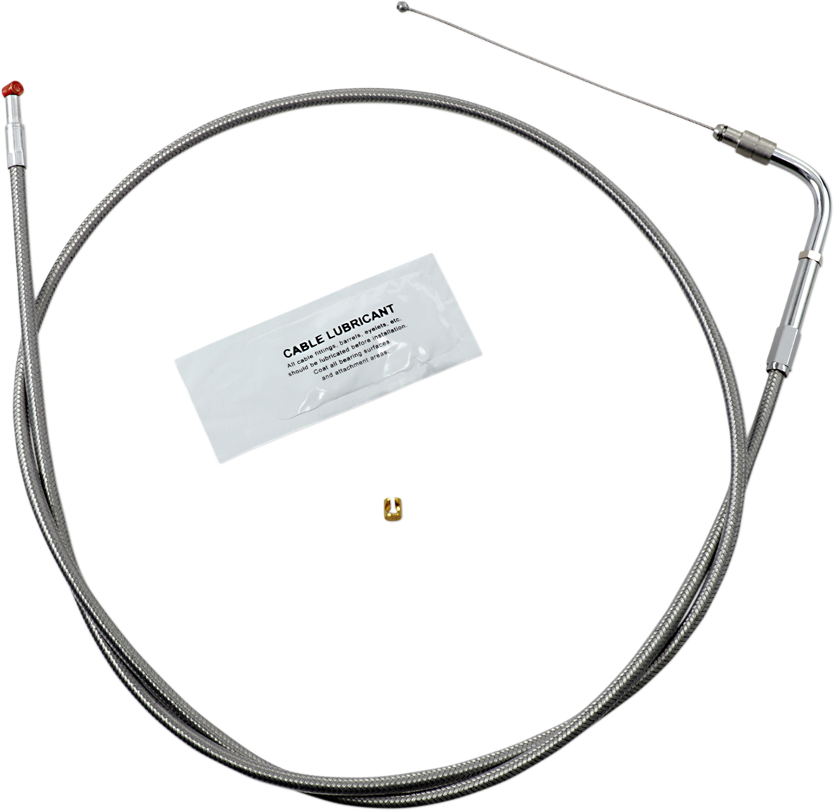 Throttle Cable - +10\" - Stainless Steel 2003 - 2007