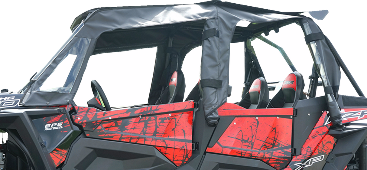 Soft Upper Doors - Rear Windshield - Roof - Black - Polaris 2014 - 2018