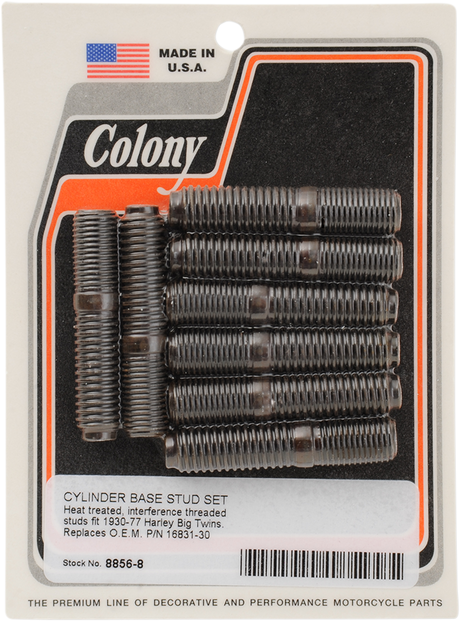 Cylinder Stud Set - \'30-\'77 Big Twin 1936 - 1977