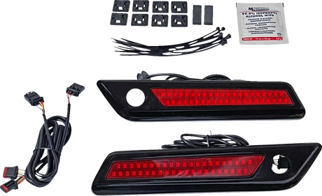 Latch Light - Saddlebag - Dual Color - Red - Black 2014 - 2023