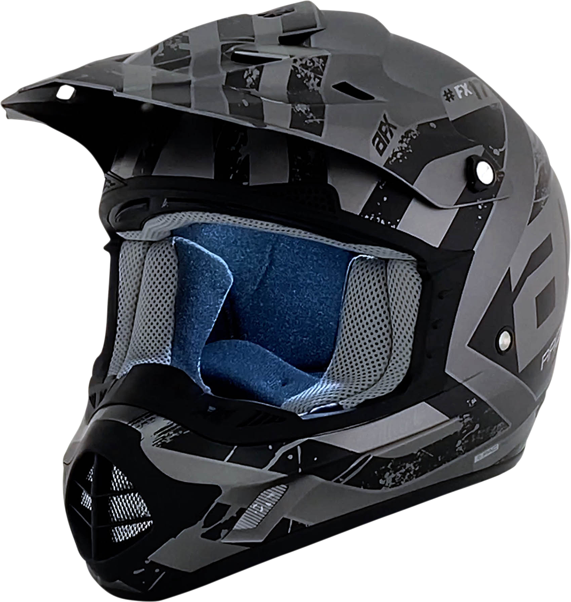 FX-17Y Helmet - Attack - Frost Gray/Matte Black - Medium