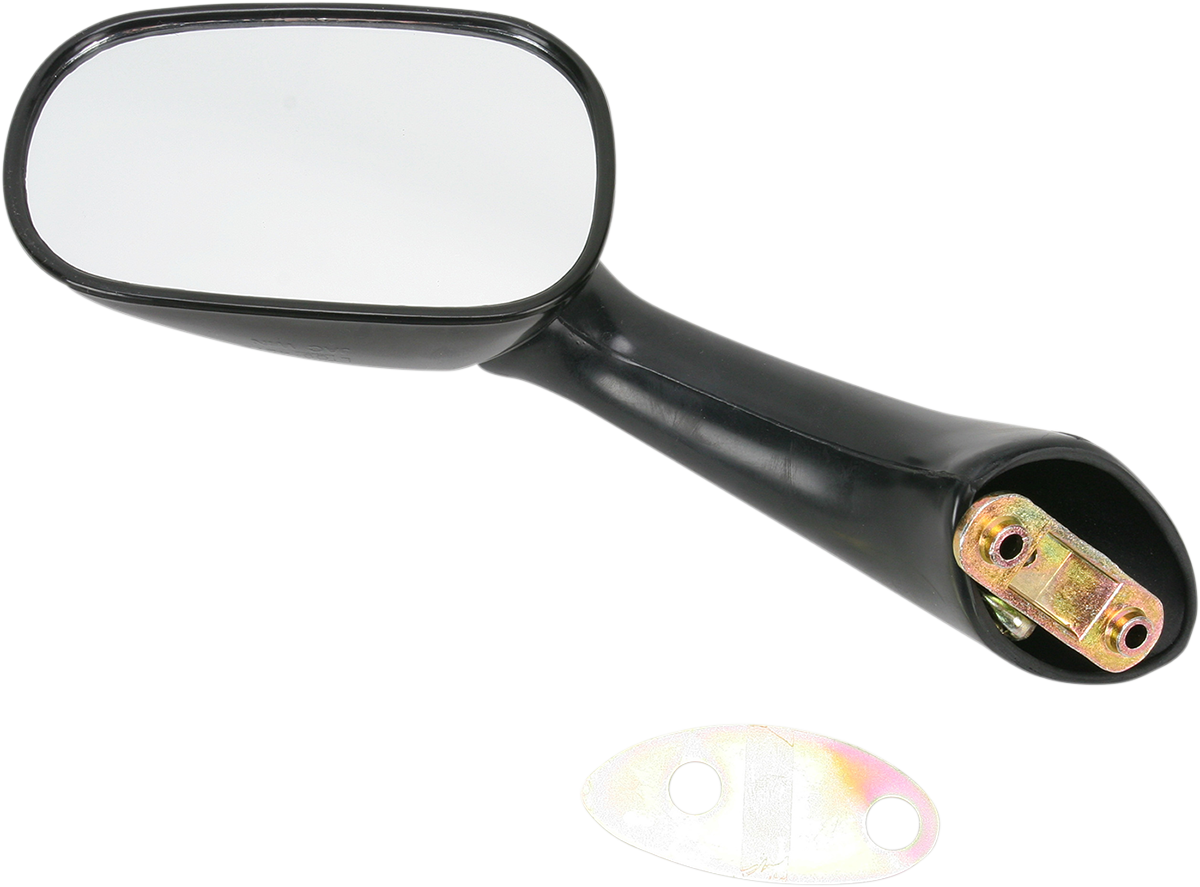 Mirror - Side View - Oval - Black - Left 1990 - 1999