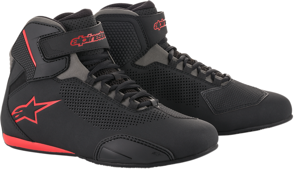 Sektor Vented Shoes - Black/Gray/Red - US 6