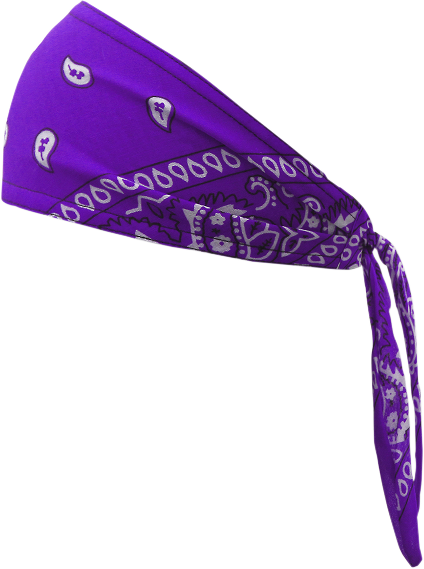 Old School Bandana - Traditional Purple Paisley