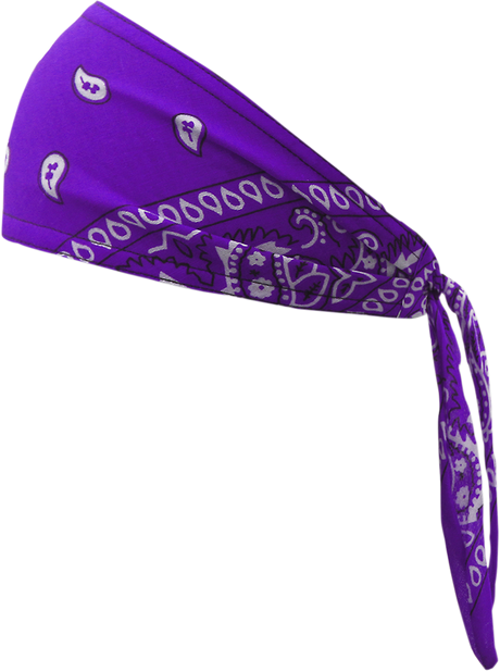 Old School Bandana - Traditional Purple Paisley