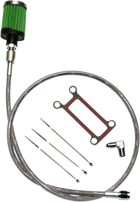 Oil Tank Breather Kit - Stainless - \'99-\'01 1999 - 2001