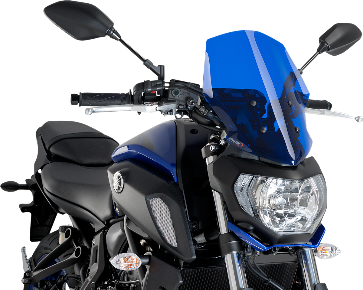 Naked Touring Windscreen - 14-1/4\" - Blue - Yamaha 2018 - 2020