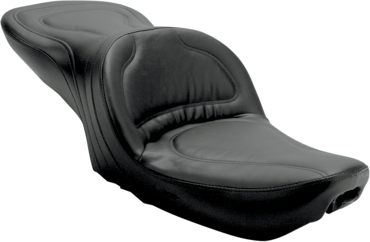 Seat - Explorer™ - Without Backrest - Stitched - Black - Dyna 1991 - 1995