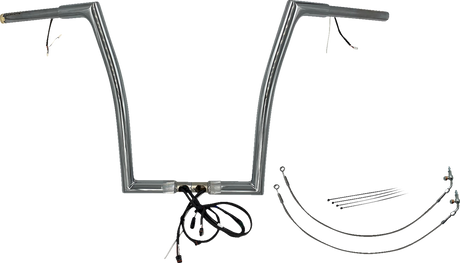 Handlebar Kit - Flat Top - 16\" - Chrome 2016 - 2020