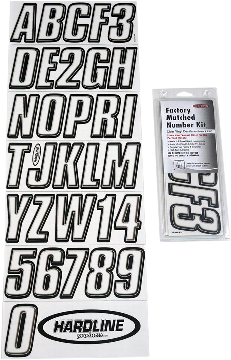 I.D. Sticker Kit - 800 Series - Clear