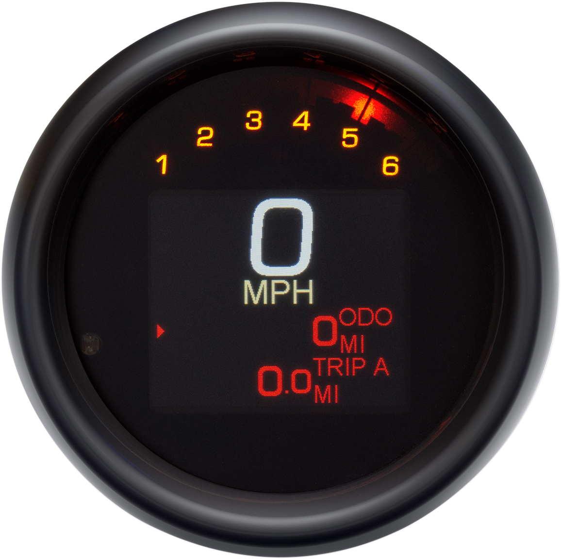 Tank Speedometer - Black Bezel - 3-3/8\" 2011 - 2023