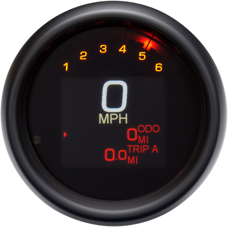 Tank Speedometer - Black Bezel - 3-3/8\" 2004 - 2013