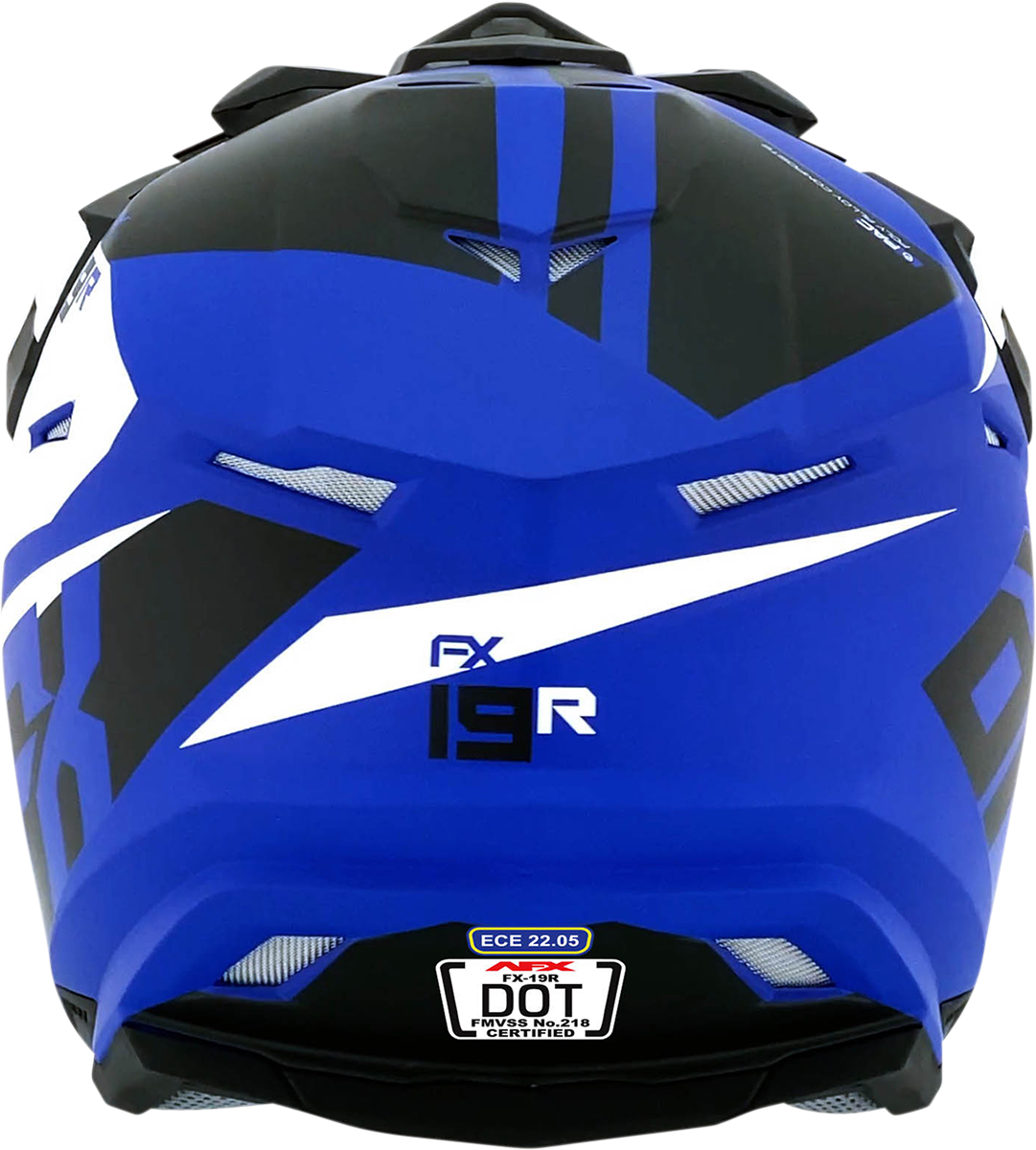 FX-19R Helmet - Racing - Matte Blue - Medium