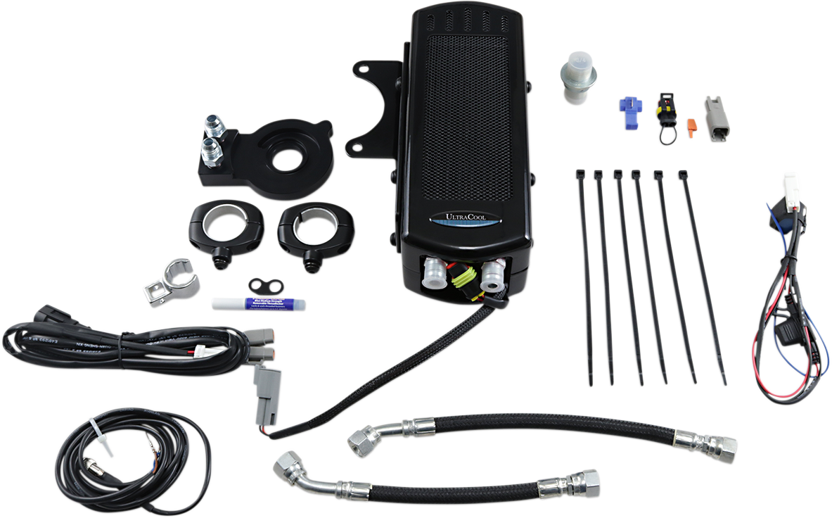 Side Mount Oil Cooler Kit - Gloss Black - Sportster 2016 - 2020