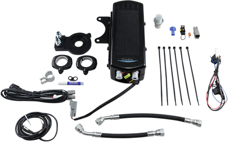 Side Mount Oil Cooler Kit - Gloss Black - Sportster 2016 - 2020