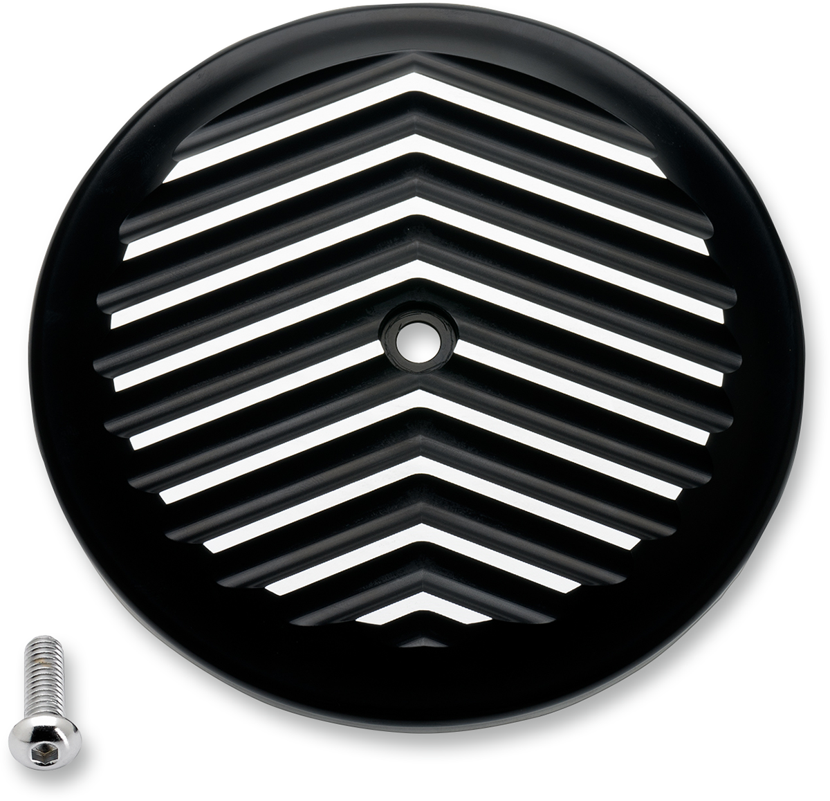 VT Air Cleaner Cover - V-Fin - Black/Silver 1999 - 2017